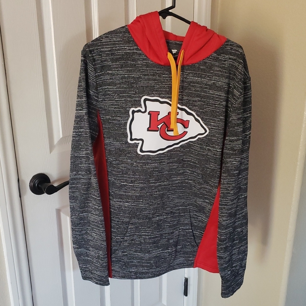 Fanatics Gray and Red Hoodie